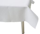 OBRUS PLAMOODPORNY KLASYCZNY BIAŁY 130X160CM KOMUNIA ŚWIĘTA NAKRYCIE STOŁU