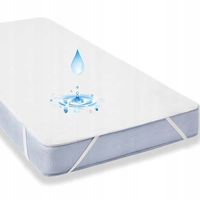 OCHRANIACZ NA MATERAC ŁÓŻKO MATA 180x200 PODKŁAD Z GUMKĄ WODOODPORNY TOPPER
