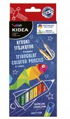 kredki trójkatne 12 kolorów kidea 2807