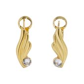 kolczyki skrzydła z kryształami (p15/sm/11au)