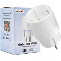 Inteligentne Gniazdko z Pomiarem Zużycia Prądu Kolory LED WiFi TUYA PSMART