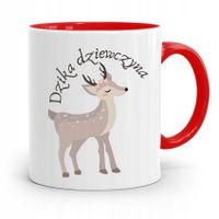 Kubek Czerwony Dla Dziewczyny Dzika Dziewczyna Z Nadrukiem Ze Zdjęciem