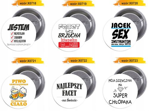 Przypinki buttony CUDOWNY CHŁOPAK na Arena.pl