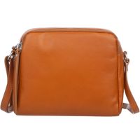 VERA PELLE torebka skórzana listonoszka 3 komorowa z paskiem V507 camel