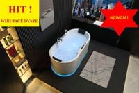 Wirujące dysze Wanna z hydromasażem BZ-675 prostokątna 170cmx850cmx60cm z p