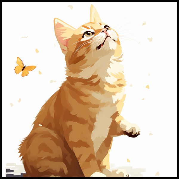 Plakat 80x80cm Motyle i Marzenia zdjęcie 2