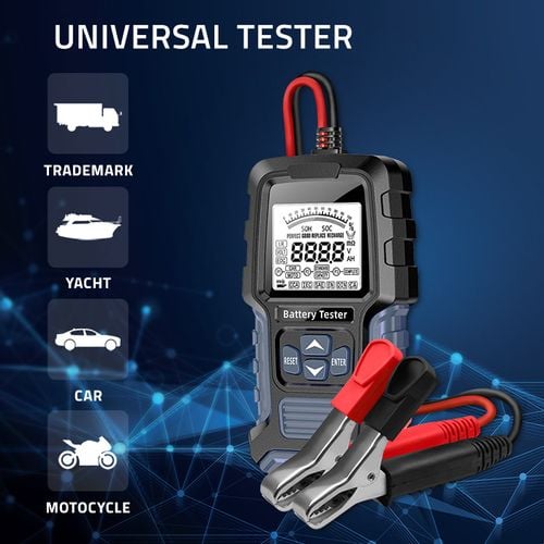 Qoltec Cyfrowy tester akumulatora z wyświetlaczem LCD 12V 24V 3Ah-400Ah na Arena.pl