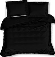 Pościel Z Falbaną 140X200 Czarna 2589