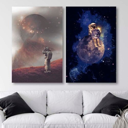 Deco Panel, Abstrakcja astronauta 40x60 na Arena.pl
