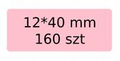 NIIMBOT Etykiety Naklejki RÓŻOWE 12*40mm 160szt