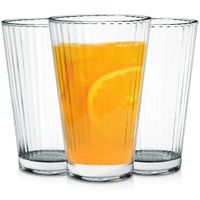 3x Szklanki do Napojów Wody Soku Kompotu Zestaw Komplet Szklanek na Napoje