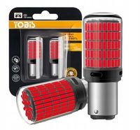 P21/5W LED 150LED SMD ŻARÓWKA 3600LM CZERWONA DO STOP STOPU LEDOWA 2 SZTUKI