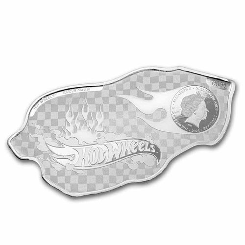 Wyspy Salomona: Hot Wheels 24/Seven kolorowana 1 uncja Srebra 2025 Proof Shaped Coin na Arena.pl