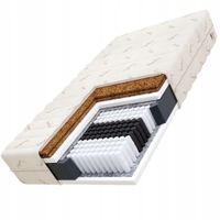 Materac BARDZO TWARDY 80 x 200 x 19 SUPER TWARDY - DWA RAZY KOKOS BAMBUSOWY