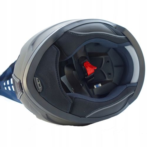 KASK MOTOCYKLOWY HORN CZARNA SZYBA I BEZBARWNA PRZYGOTOWANY POD INTERKOM XS na Arena.pl