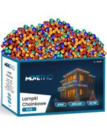 Lampki choinkowe LED 200 – długość 12,7 m wielokolorowe, 8 trybów świecenia