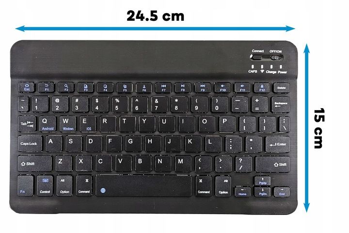 ETUI I KLAWIATURA BLUETOOTH DO LENOVO TAB M11 11" TB330FU TB330XU CZARNY zdjęcie 6
