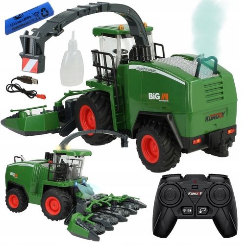 Zdalnie Sterowany Kombajn Ruchome Elementy Świeci DYM Prezent dla 5 6 Latka na Arena.pl