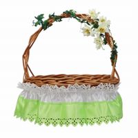 Serwetka zdobiąca koszyczek wielkanocny ażurowa