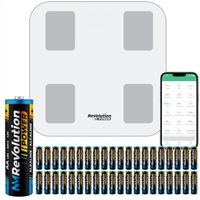 40x MOCNA BATERIA R6 ALKALINE PALUSZKI AA ALKAICZNE XL + WAGA ŁAZIENKOWA