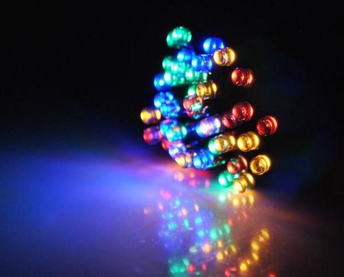 Lampki 40 LED solarne - multicolor na Arena.pl