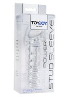 przedłużka pogrubiająca toyjoy power stud transparentna 4,5 cm