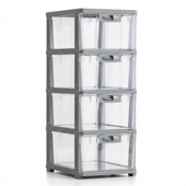 plastikowy regał na kółkach szafka szuflady szafa 66x 34x 26cm po21