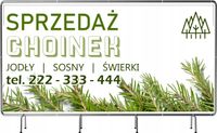 BANER REKLAMOWY 200x100 cm plandeka duży wybór rózne wzory SPRZEDAŻ CHOINEK