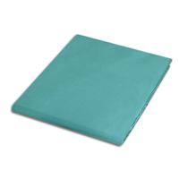 Prześcieradło bez gumki bawełniane 200x220 turkus