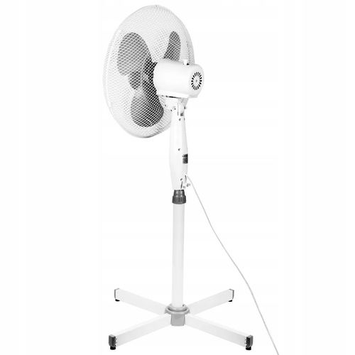 WIATRAK STOJĄCY WENTYLATOR PODŁOGOWY CZARNY/ BIALY na Arena.pl