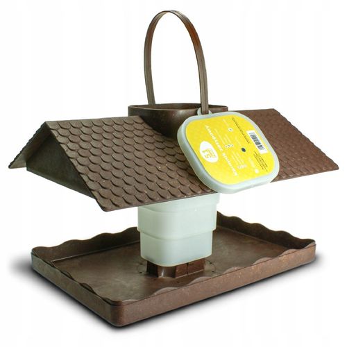 KARMNIK DLA PTAKÓW DUŻY MOCNY DOMEK BUDKA NA KARMĘ POKARM ZIARNO na Arena.pl