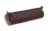 Duży okrągły piórnik Vintage P35 brąz