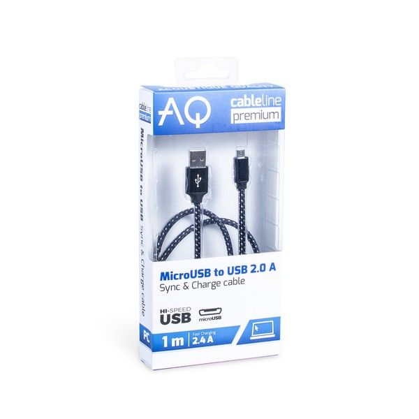 KABEL USB 2.0 A - MICRO-B, AQ PREMIUM DŁUGOŚĆ: 1,0M, XPC64010 zdjęcie 2