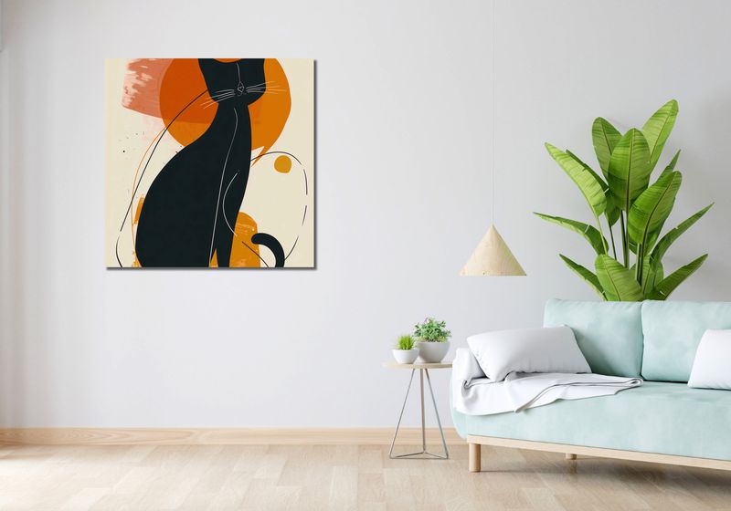 Obraz 90x90cm Kici Kici zdjęcie 2