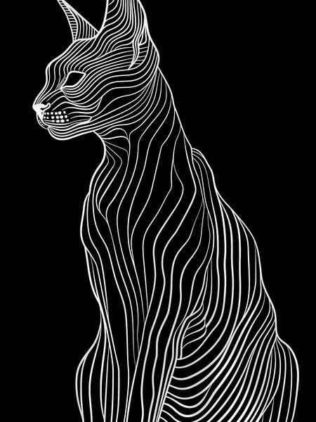 Plakat 30x40cm Minimalny Kontur zdjęcie 1