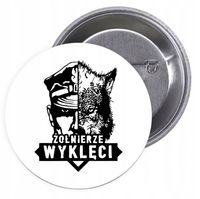 Przypinki buttony patriotyczne żołnierze wyklęci