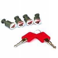 Zamki z kluczami do belek dachowych bagażnika G3 komplet 4 szt (seria CLOP)