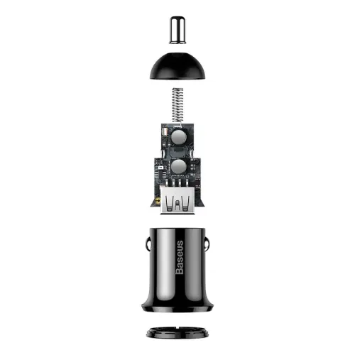 ładowarka samochodowa baseus grain pro 2x usb 4.8a (czarna) na Arena.pl