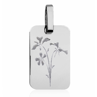 SREBRNY NIEŚMIERTELNIK WISIOREK W KWIATY SREBRO PRÓBY 925 GRAWER GRATIS!