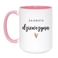 Duży Biało-Różowy 450 ml