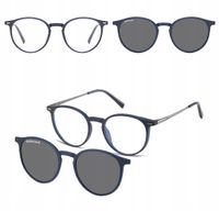 2w1 Okulary Korekcyjne Zerówki z NAKŁADKĄ PRZECIWSŁONECZNĄ z Polaryzacją
