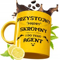 Złoty Kubek Premium Dla Agenta Prezent Z Nadrukiem Ze Zdjęciem