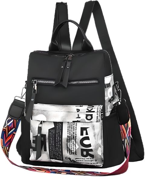 PLECAK DAMSKI MIEJSKI TOREBKA PLECACZEK CZARNY 2W1 zdjęcie 1