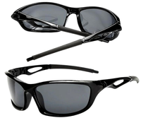 Sportowe okulary do jazdy polaryzacyjne uniwersalne czarne