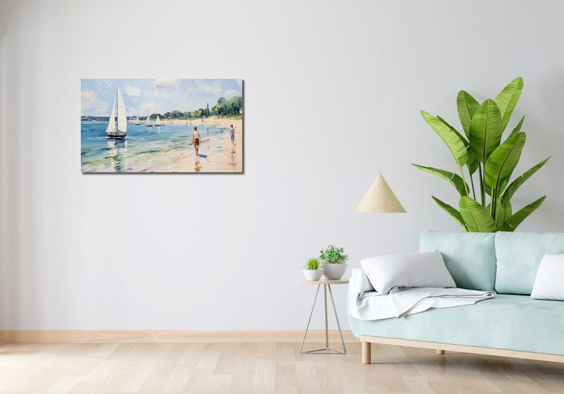 Obraz 90x50cm Życie na Brzegu zdjęcie 2
