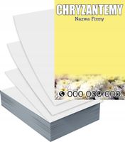 Ulotki A5 1000 szt reklamowe firmowe duży wybór wzorów CHRYZANTEMY KWIATY