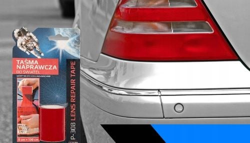 TAŚMA NAPRAWCZA DO LAMP REFLEKTORÓW CZERWONA PULSAR KP308 5x100cm na Arena.pl