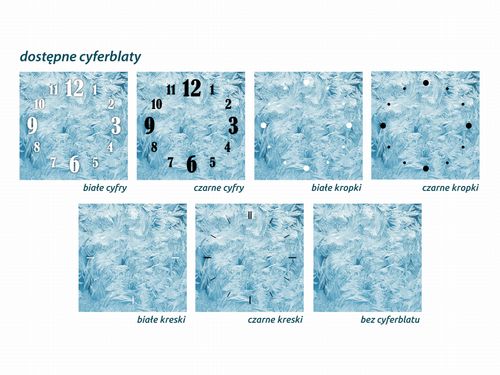 ZEGAR SZKLANY PROSTOKĄTNY - Lód na Arena.pl