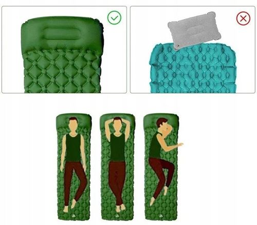 Materac Dmuchany Turystyczny Ultralekki Trekingowy Do Namiotu Wodoodporny na Arena.pl