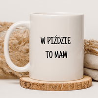 CHAMSKI KUBEK BEZ CENZURY | ŚMIESZNY PREZENT | DO PRACY BIURA DOMU | 330 ml